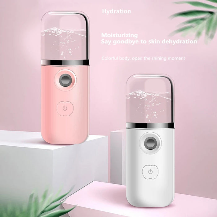 Nano Spray Facial Steamer – USB Rechargeable