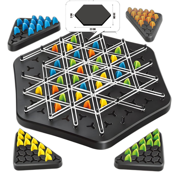 Triangle Rubber Band Puzzle Game – Desktop Logic IQ Toy