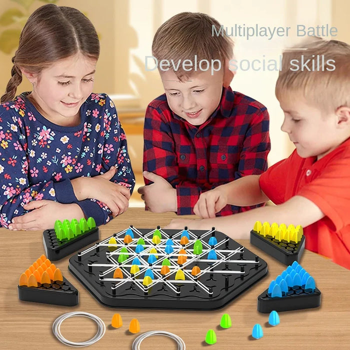 Triangle Rubber Band Puzzle Game – Desktop Logic IQ Toy