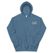 Indigo Blue Embroidered Logo Hoodie - Flamin' Fitness