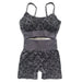 LeopardFit Sports Bra & Shorts Gym Set - Flamin' Fitness