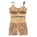 LeopardFit Sports Bra & Shorts Gym Set - Flamin' Fitness