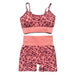 LeopardFit Sports Bra & Shorts Gym Set - Flamin' Fitness