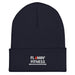 Navy Cuffed Beanie - Flamin' Fitness