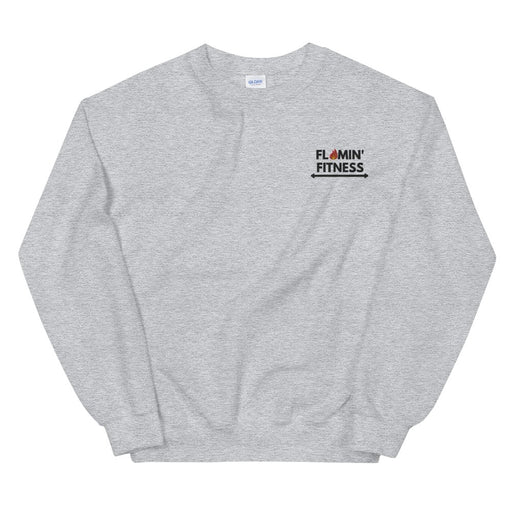 Sport Grey Embroidered Logo Sweatshirt - Flamin' Fitness