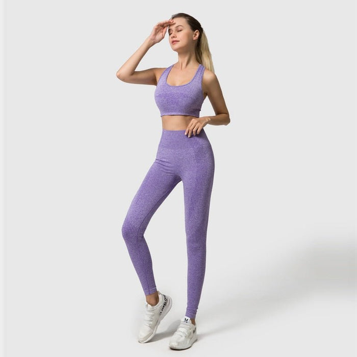 Sports Bra & Leggings Gym Set - Flamin' Fitness