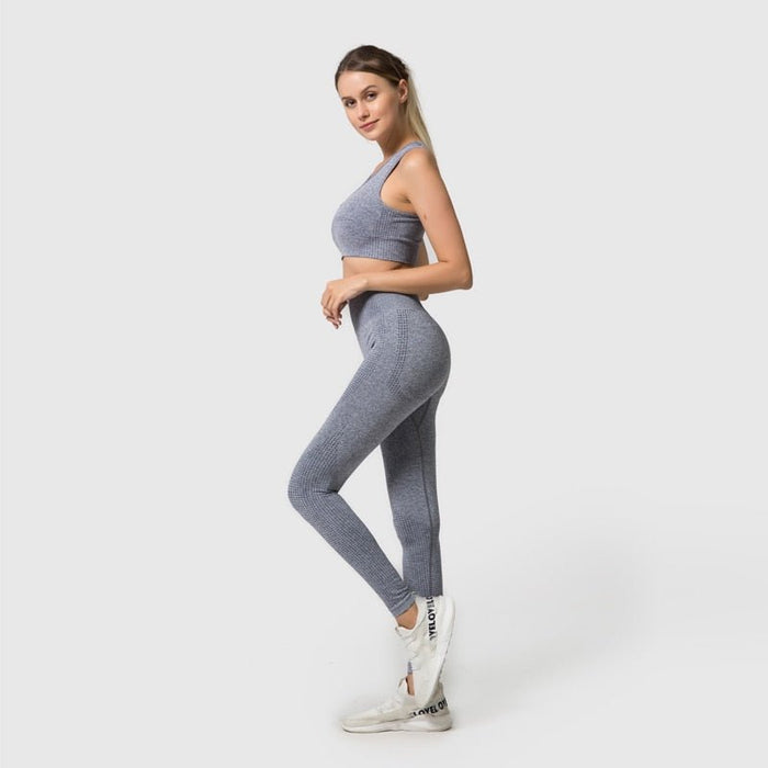Sports Bra & Leggings Gym Set - Flamin' Fitness