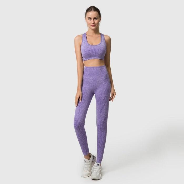 Sports Bra & Leggings Gym Set - Flamin' Fitness